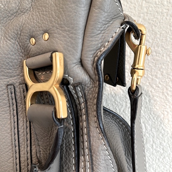 100% Authentic Chloe Medium Marcie Satchel in Cashmere Grey - Picture 3 of 7